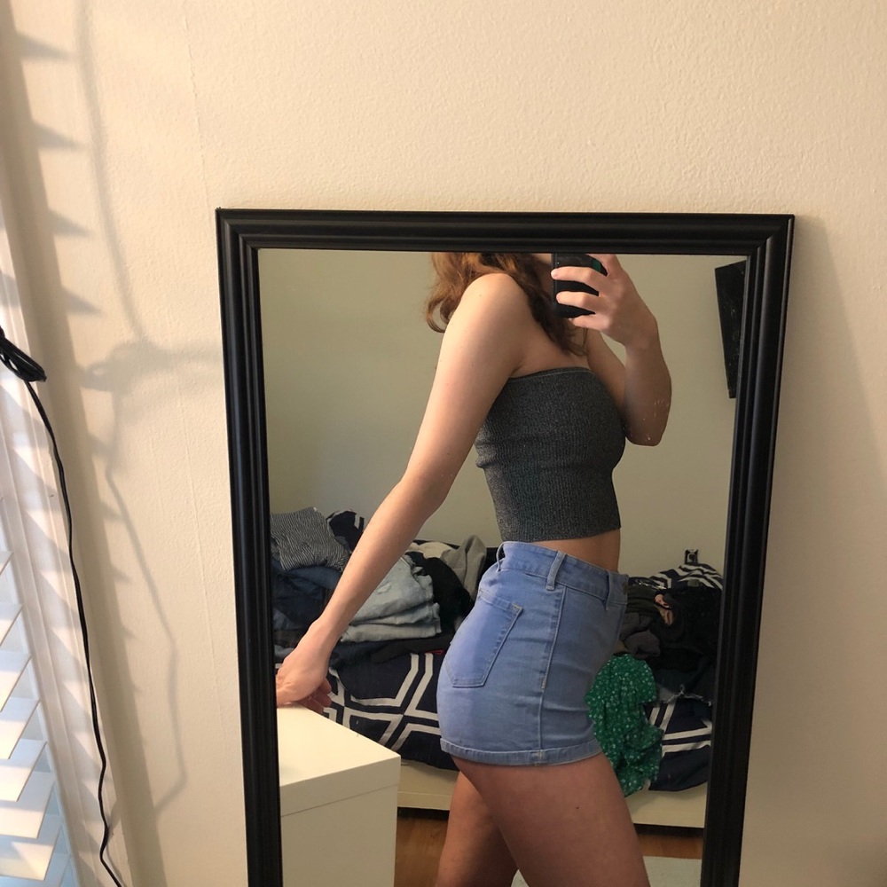 Pacsun shorts in a blue wash